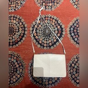 Vintage Pleated Cream Bag